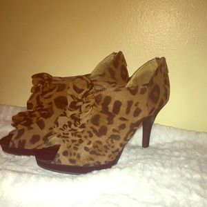 Cheetah Heels with Ruffles